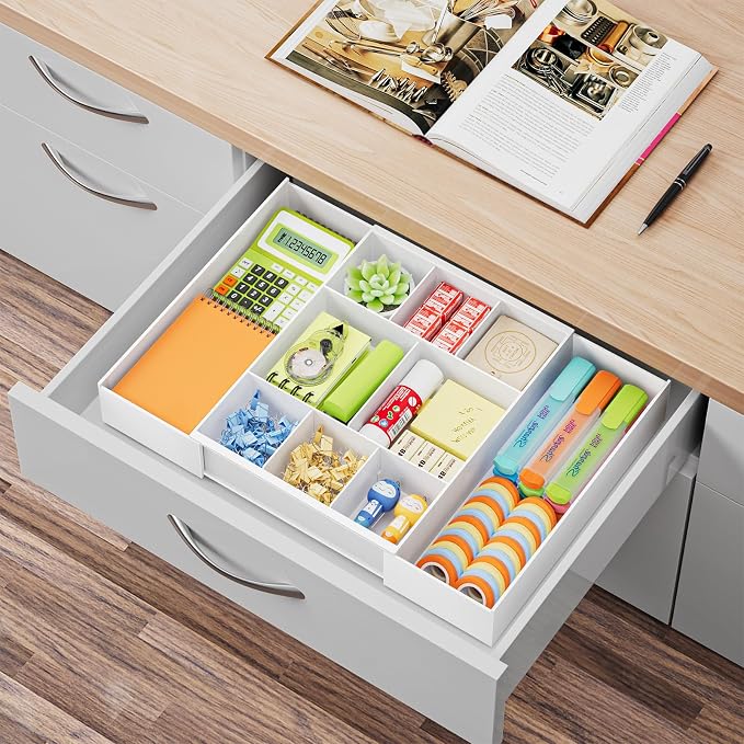 Marbrasse Expandable Desk Drawer Organizer, Desk Organizers and Accessories - Image 8