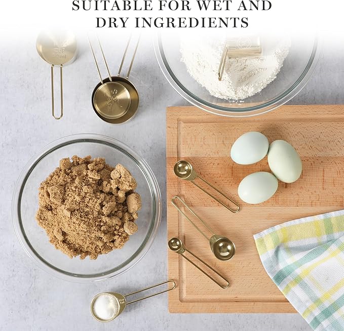 Martha Stewart Richburn 4-Piece Gold Stainless Steel Measuring Spoons Set – - Image 3
