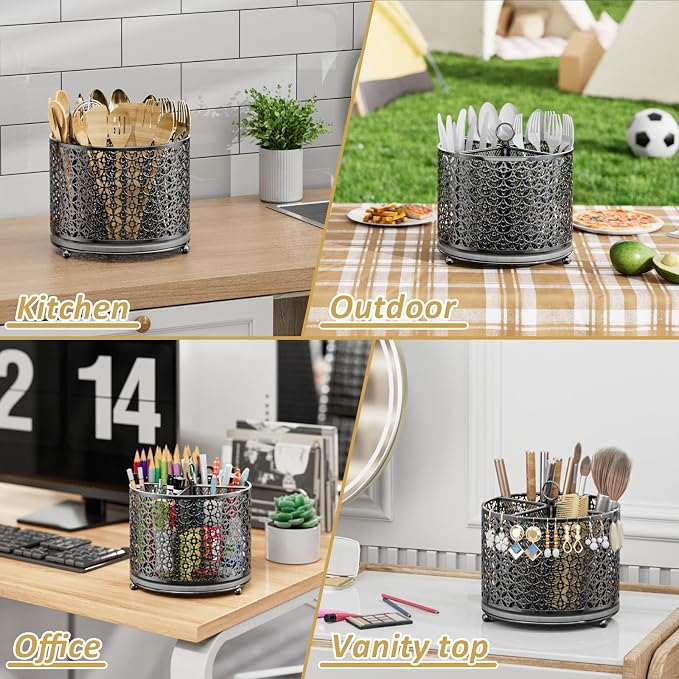 OVICAR 360° Rotating Utensil Holder Caddy - Image 7