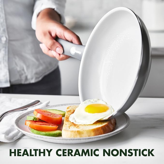 GreenPan Dover Healthy Ceramic Nonstick, Dishwasher Safe, Comfort Grip Handle - Image 2