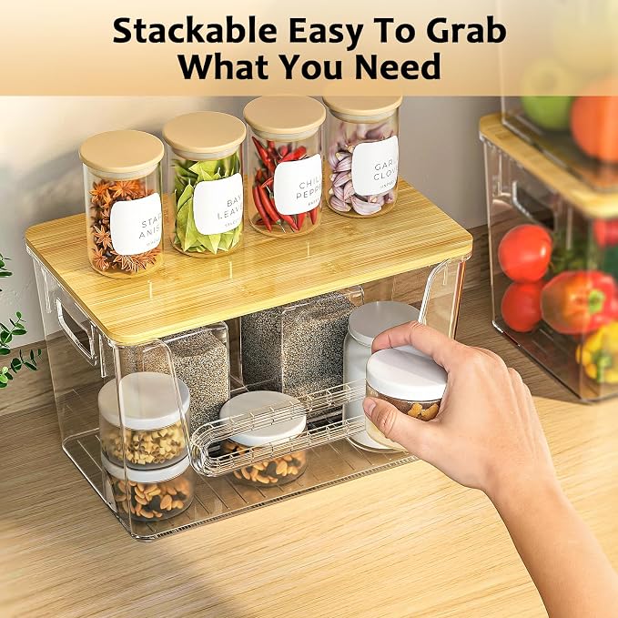 Delamu 3 Pack Pantry Organizers and Storage, Trash Bag Dispenser - Image 8