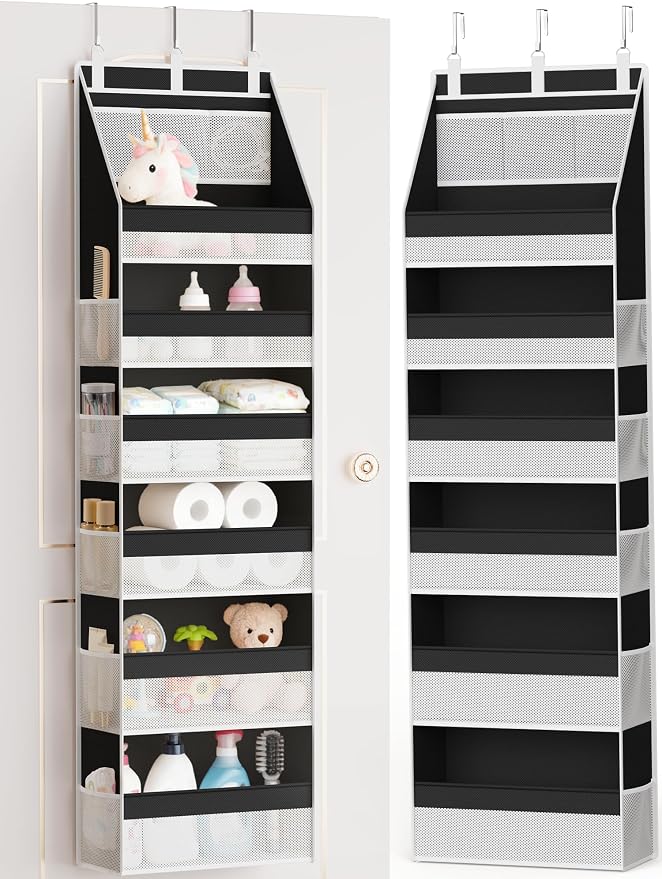 Criusia Over the Door Organizer, Heavy-Duty 6-Shelf Hanging Storage by Criusia