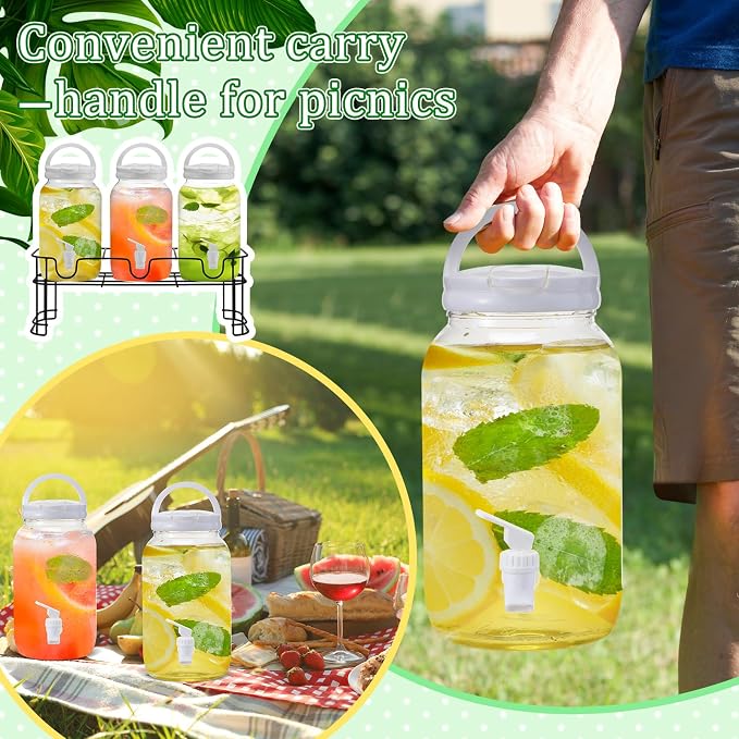 Tanlade 3 Pcs Plastic Drink Dispenser - Image 3