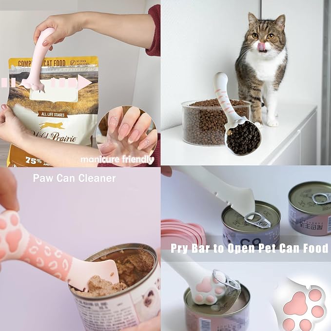 Multifunctional Pet Food Scoop and Spatula Set Pet Dry Food Scooper + Cat Wet - Image 5