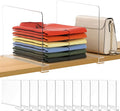 12 Pack 12 Inches Clear Shelf Dividers by Famyards
