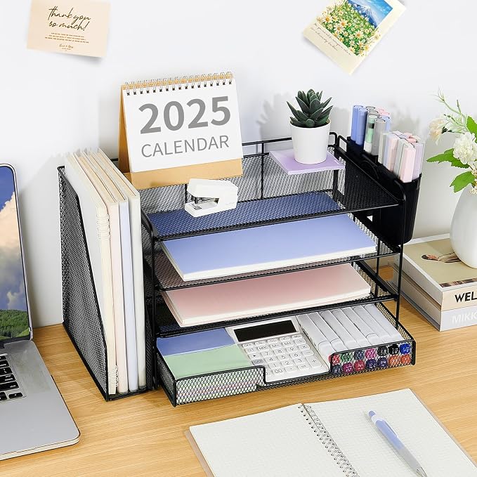 OPNICE Desk Organizer, 4-Tier Desktop File Organizer - Image 4
