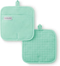 KITCHENAID Gourmet Series Gridlines Pot Holders 2-Pack Set, Heat Resistant up by KitchenAid