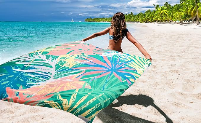 HIHOHO Beach Blanket Waterproof Sandproof Extra Large Beach Mat 79" X - Image 6