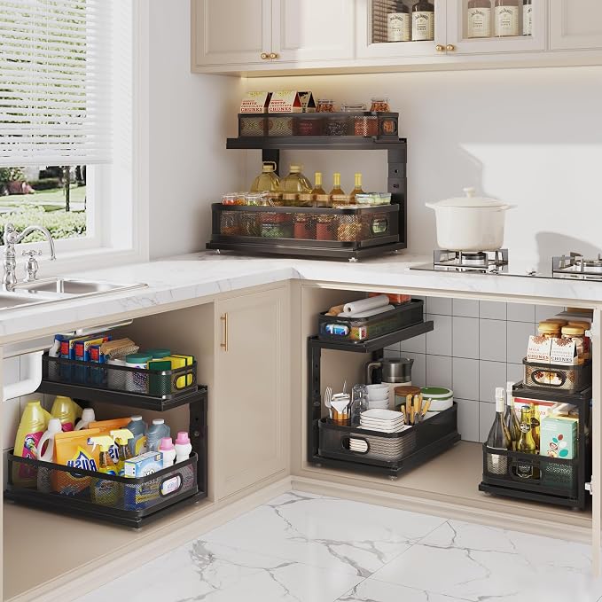 2 Pack 18.5IN-Depth Under Sink Organizer - Image 8