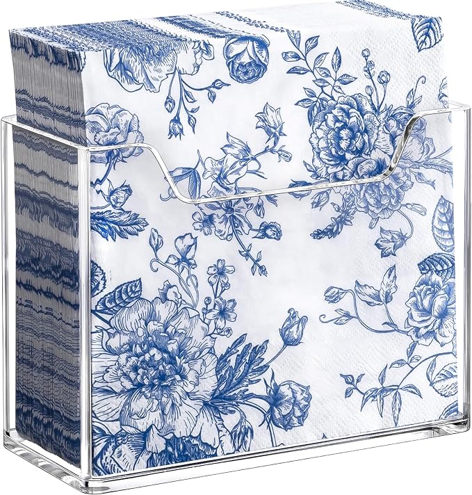 Kordory Acrylic Napkin Holder for Table, Modern Square Paper Napkin Holders for by Kordory