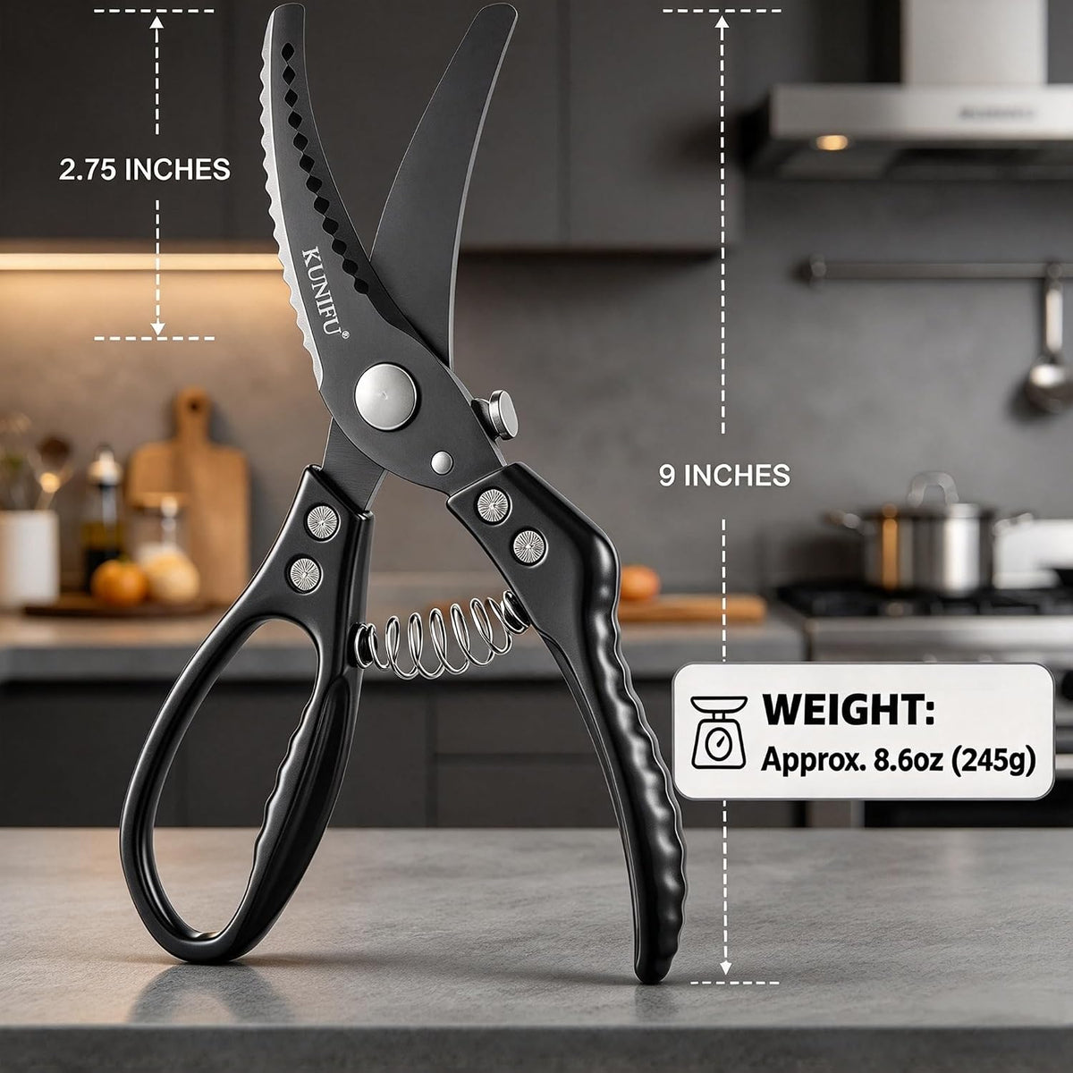 Heavy Duty Stainless Steel Poultry Shears Kitchen Scissors