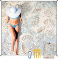 HIHOHO Beach Blanket Waterproof Sandproof Extra Large Beach Mat 79" X by HIHOHO