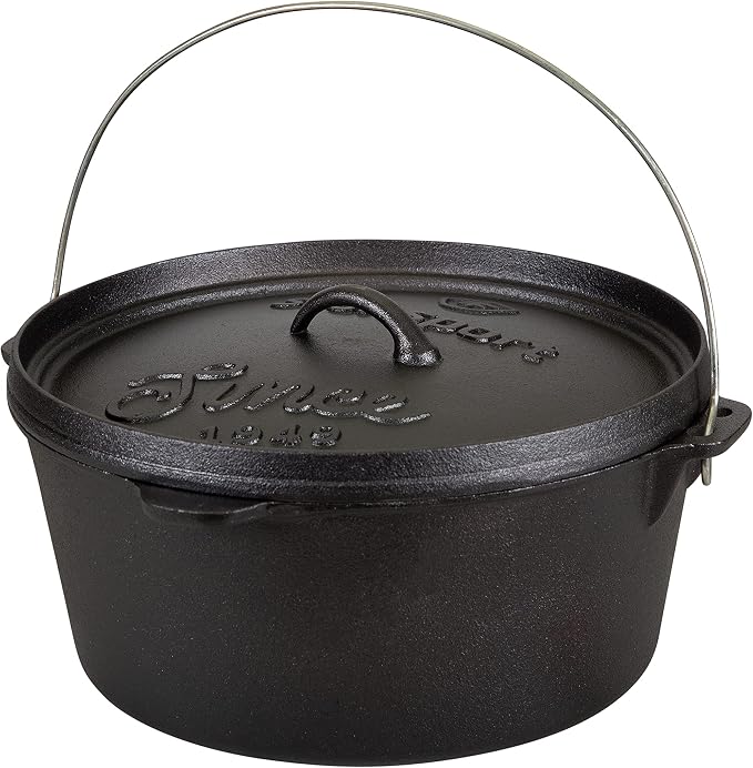 Stansport Pre-Seasoned Cast Iron Dutch Oven by Stansport
