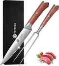 YOTSUBA Japanese Carving Knife and Fork Set, Razor-Sharp German Stainless Steel by ExperiencethetrueessenceofJapanesecraftsmanshipandprecisionwiththeYotsubaKnife-embodyingthespiritofJapanineveryslice