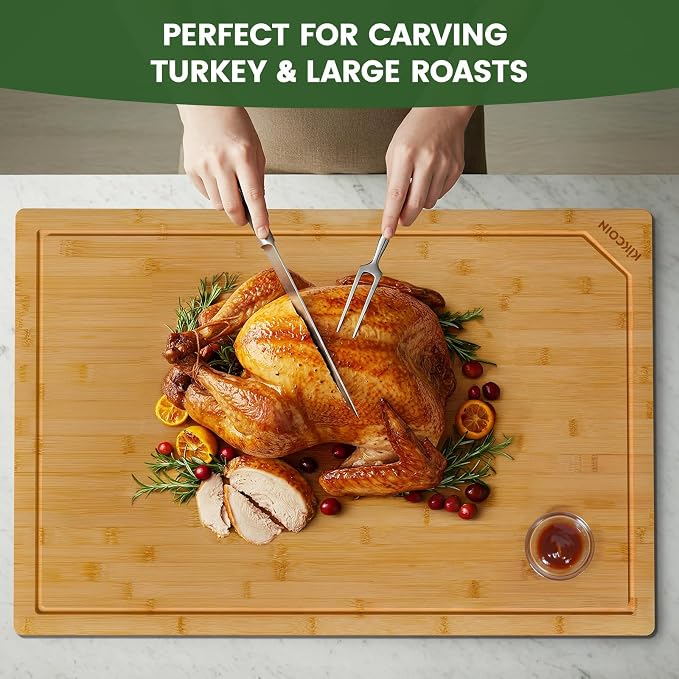 Kikcoin 36”×24” Bamboo Cutting Boards - Image 4