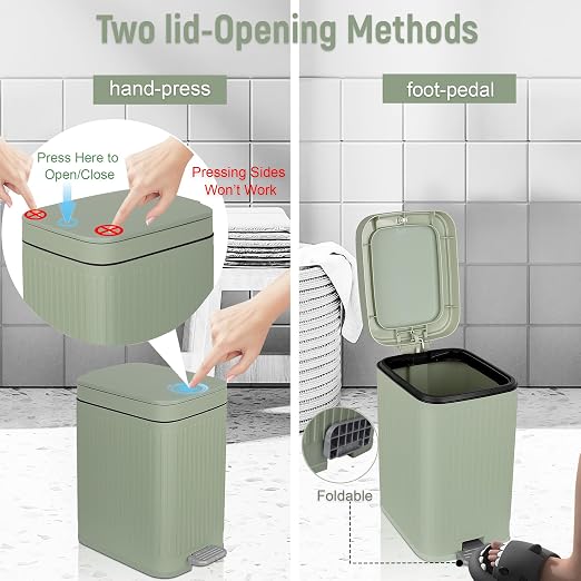rejomiik Small Bathroom Trash Can - Image 3