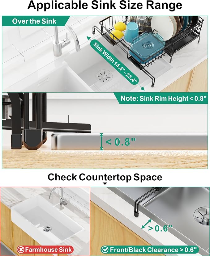 GSlife Expandable Dish Drying Rack - Image 4