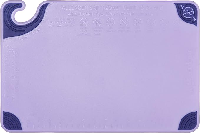 San Jamar Saf-T-Grip Plastic Cutting Board - Image 2
