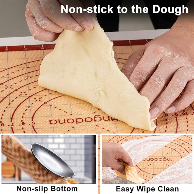Biscuit Cutter, Pastry Cutter, Bench Scraper, Silicone Pastry Dough Baking Mat - Image 7