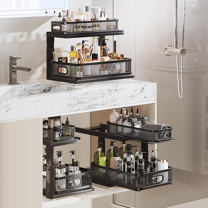 2 Pack 18.5IN-Depth Under Sink Organizer - Image 7