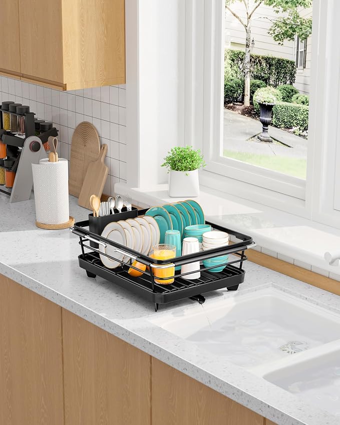 Sakugi Extendable Dish Drying Rack Over Sink - Image 8