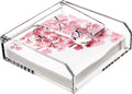 DINGHUO Acrylic Napkin Holder for Table, Flat Kitchen Paper Hand Napkin by DINGHUO