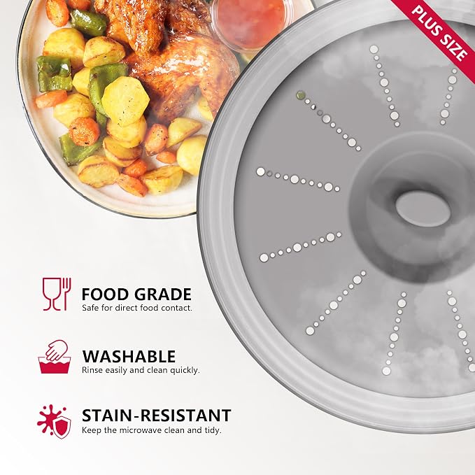 WVM Microwave Splatter Cover Vented - Image 3