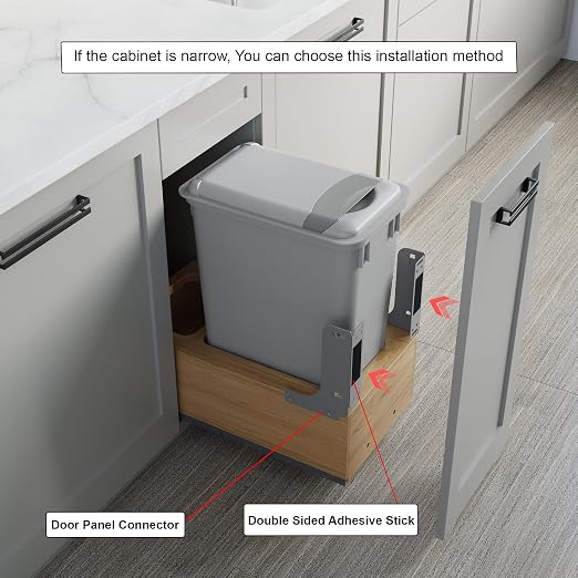 Dowell Single 35Qt Undermount Trash Pull-Out Waste Container - Image 5