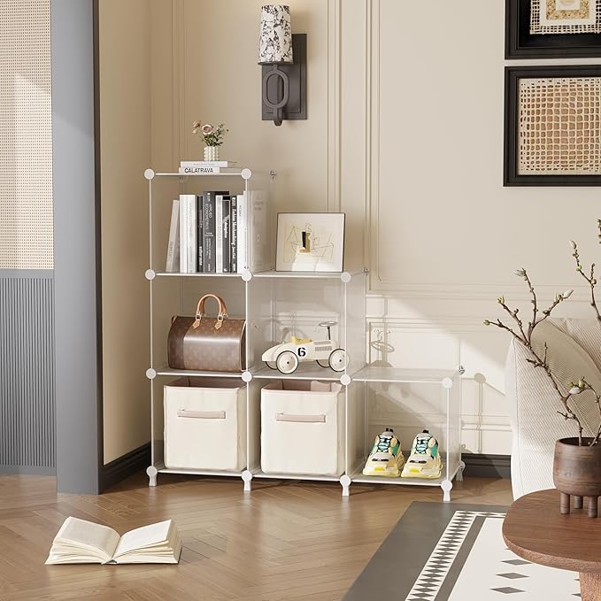 AWTATOS Cube Storage Organizer, Closet Organizers and Storage, 6 Cube Shelves - Image 2