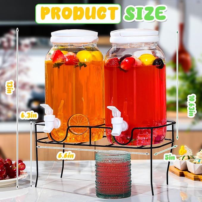 Tanlade 2 Pcs Plastic Drink Dispenser - Image 4