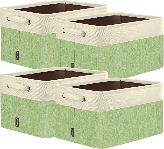 BALEINE 4 Pack Fabric Closet Storage Bins by BALEINE
