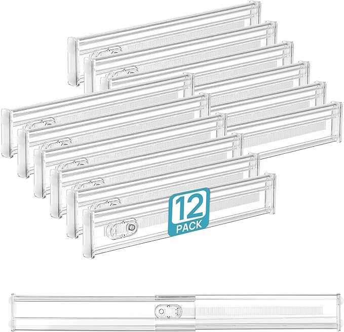 Vtopmart 12 Pack 2.36" Short Upgrade Drawer Dividers by Vtopmart