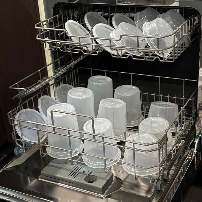 TashiBox 48 Sets 32 oz Plastic Deli Containers - Image 7