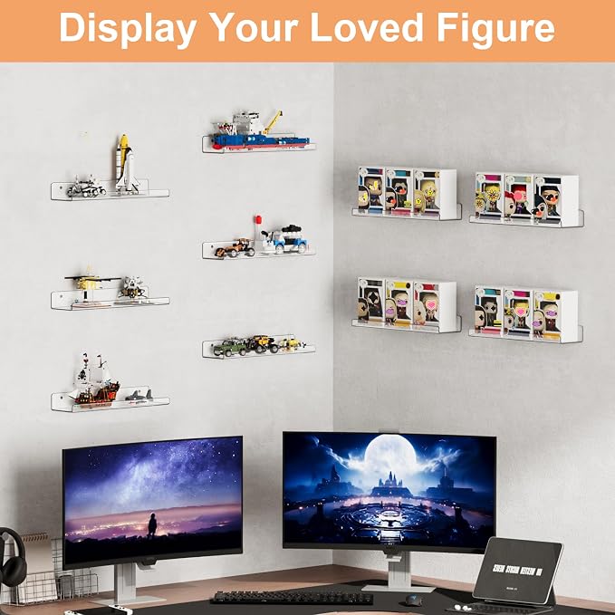 upsimples 16 Pack Acrylic Shelves - Image 5