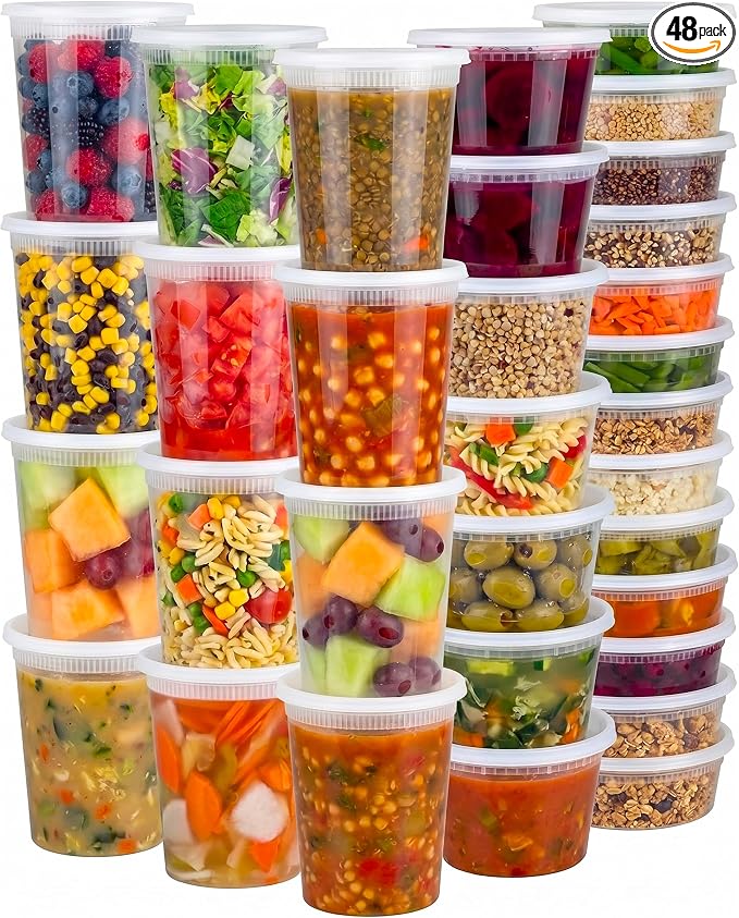 JoyServe 48 Sets Deli Containers by JoyServe