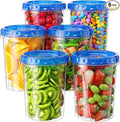 BiuLeon 6 Pack-34oz Freezer Storage Containers, Plastic Food Storage Containers by Unknown