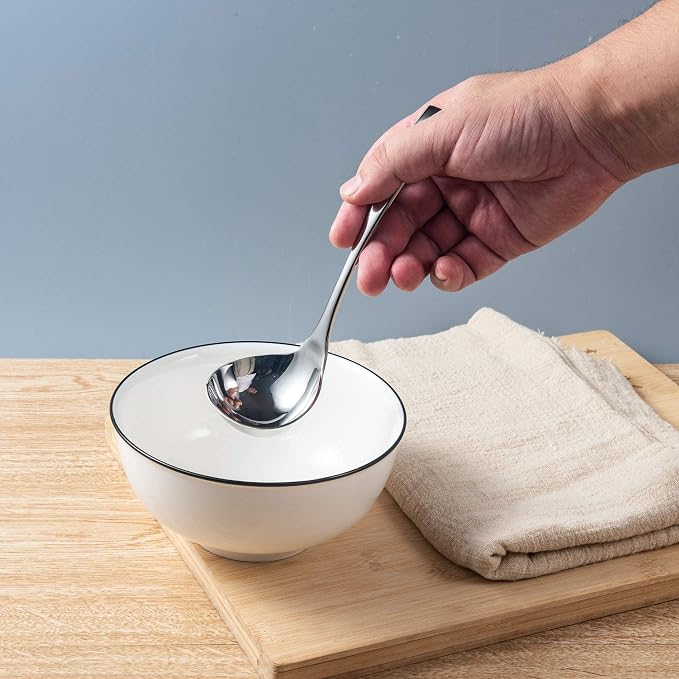 IMEEA 7.6-Inch Small Serving Ladle, 18/10 Stainless Steel Gravy Spoon - Image 2