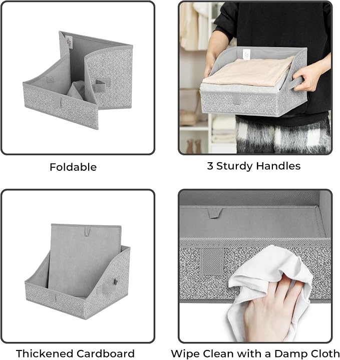 GRANNY SAYS Trapezoid Storage Bin, Closet Shelf Organizers, Fabric Storage Bins - Image 7