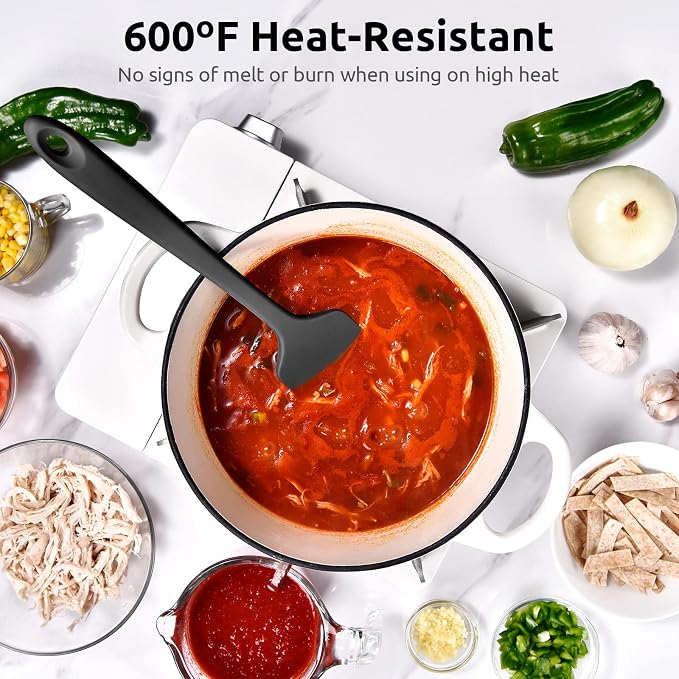 14in Extra Large Silicone Spatula: U-Taste 600ºF Heat Resistant Flexible - Image 3