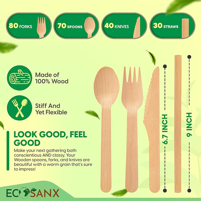 Bamboo Cutlery Set - Image 2