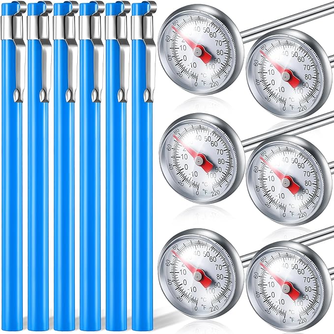 Xuhal 6 Pcs Stainless Steel Kitchen Thermometer by Xuhal