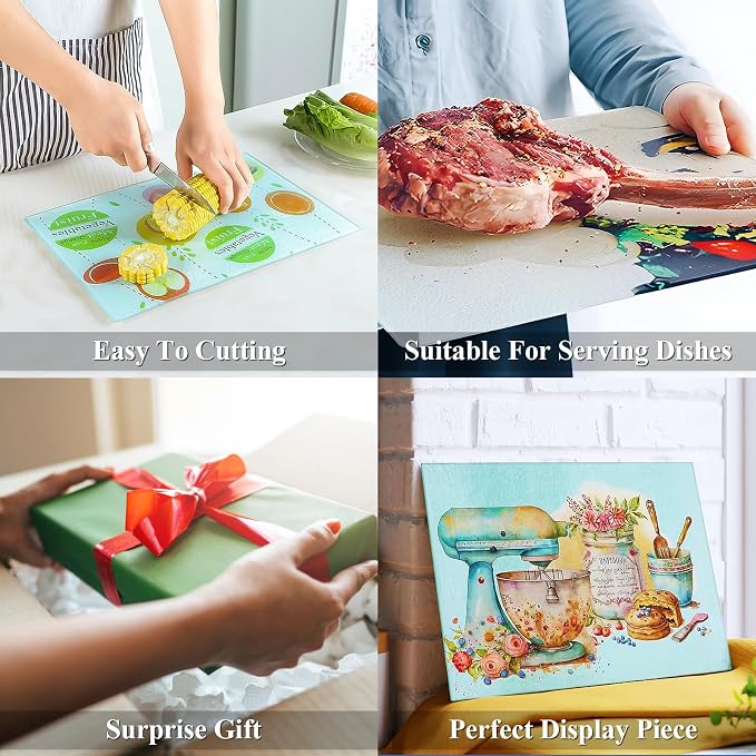 6Pack Sublimation Glass Cutting Board Blanks, Textured Tempered Glass Chopping - Image 6