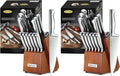 McCook® Knife Sets, German Stainless Steel Kitchen Knife Block Sets by McCook