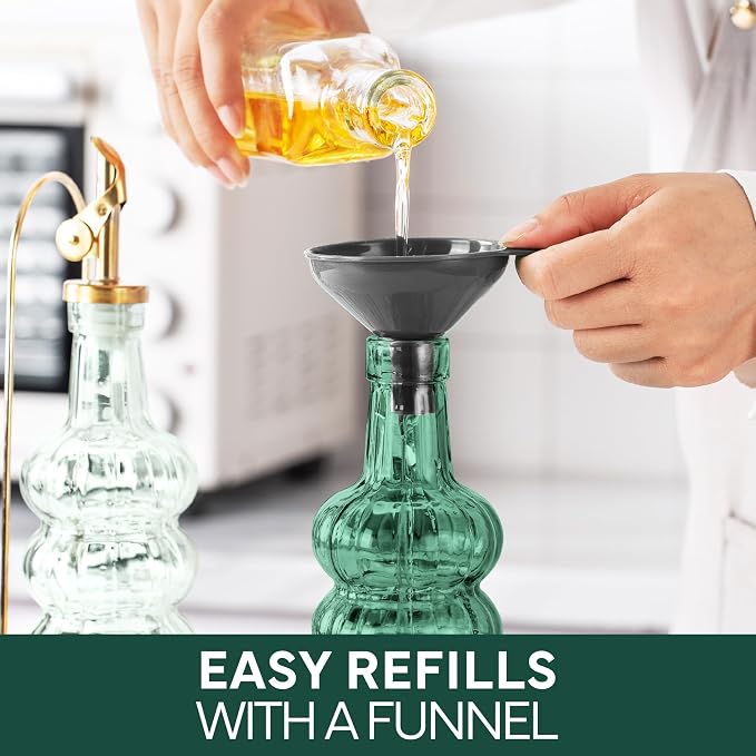 COOK WITH COLOR Glass Olive Oil Bottle Dispenser - Image 8