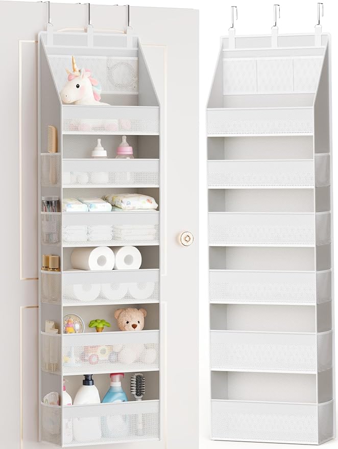 Criusia Over the Door Organizer, Heavy-Duty 6-Shelf Hanging Storage by Criusia