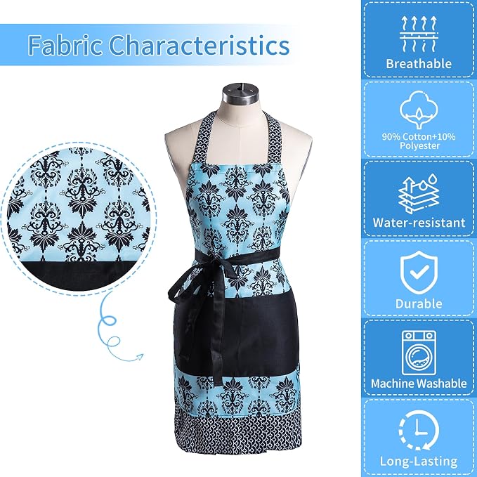 Lovely Flower Pattern Retro Aprons - Image 8