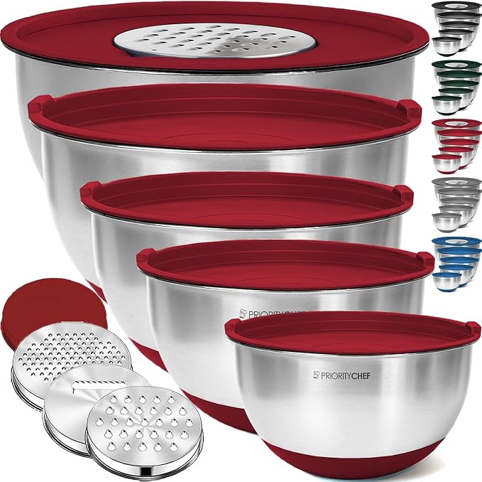 Priority Chef Stainless Steel Mixing Bowls by PriorityChef