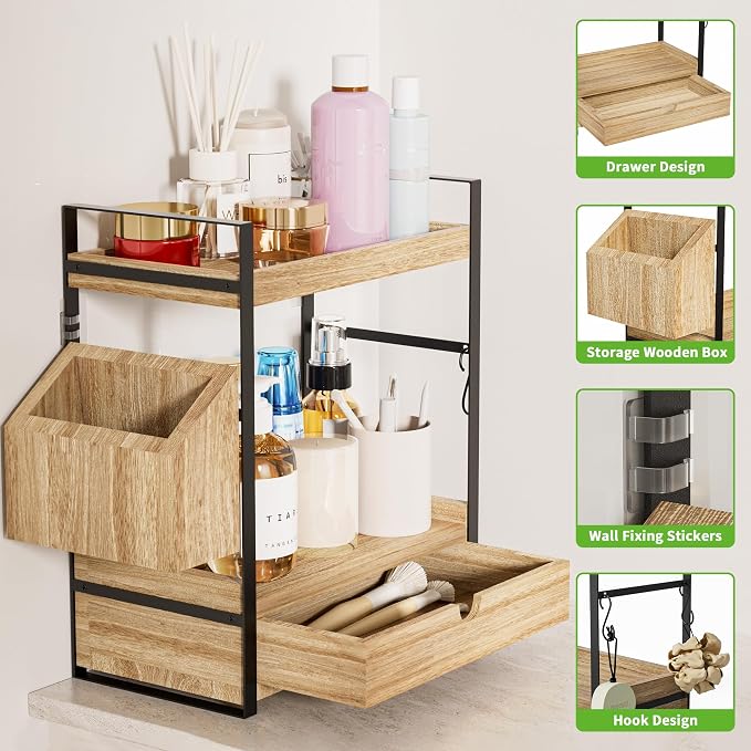 2-Tier Bathroom Counter Organizer - Image 4