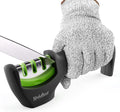 4-in-1 Kitchen Knife Accessories: 3-Stage Knife Sharpener Helps Repair by KITCHELLENCE