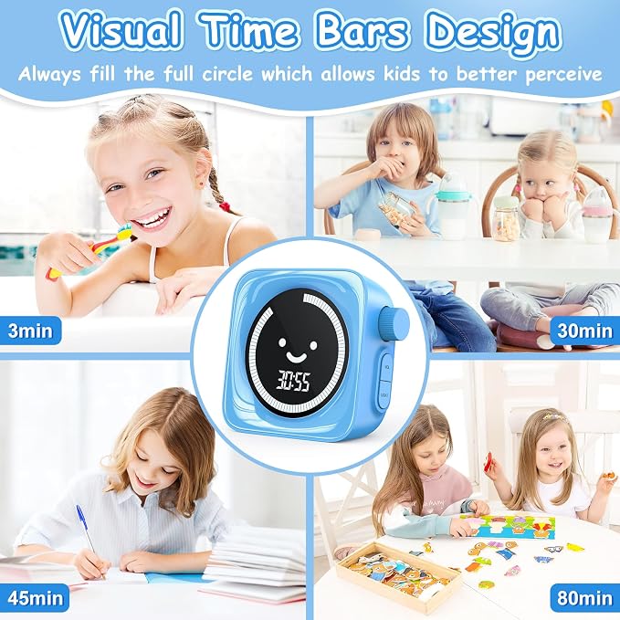 Visual Timer for Kids, 99 Minute Digital Cute Kids Visual Timer Classroom Timer - Image 5